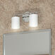 Replay 2 Light 13 inch Polished Nickel Bath Vanity Wall Light