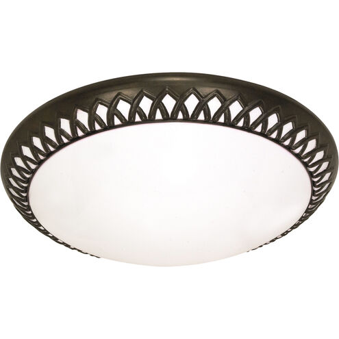 Rustica 3 Light 17 inch Old Bronze Flush Mount Ceiling Light