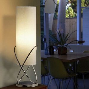 Internal 27 inch 60.00 watt Chrome Table Lamp Portable Light