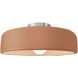 Radiance LED 16 inch Adobe and Brushed Nickel Semi Flush Ceiling Light
