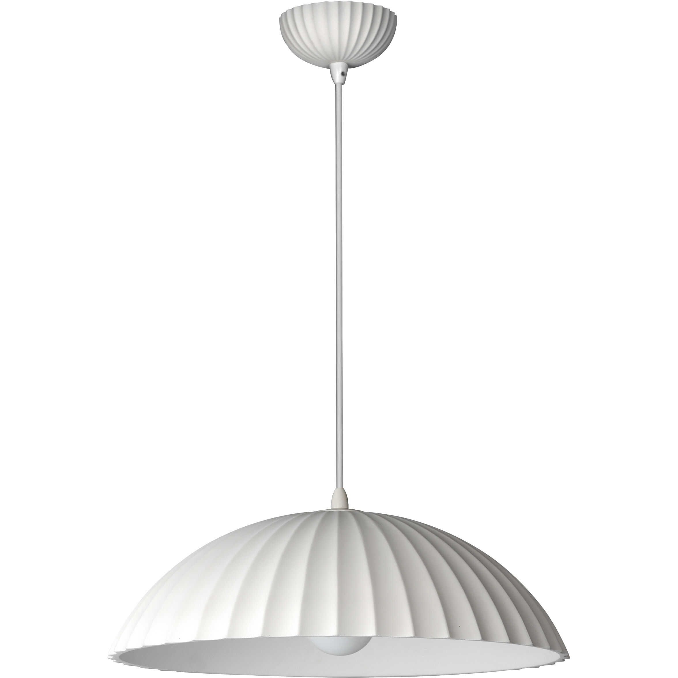 Basilica LED 19.5 inch Chaulk White Single Pendant Ceiling Light