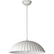 Basilica LED 19.5 inch Chaulk White Single Pendant Ceiling Light