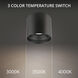 Downtown LED 5 inch Black Flush Mount Ceiling Light in 4000K, dweLED
