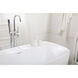 Calum Glossy White and Chrome Bathtub