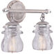 Brierfield 2 Light 13 inch Pearl Silver Vanity Light Wall Light