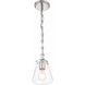 Voss 1 Light 5.75 inch Polished Nickel Mini Pendant Ceiling Light