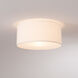 Stretch 1 Light 18 inch Weathered Brass Flush Mount Ceiling Light
