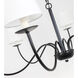 Eclipse 6 Light 37 inch Black Chandelier Ceiling Light