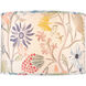 Madeline Ivory and Blue and Green and Yellow and Magenta 20 inch Drum Lamp Shade