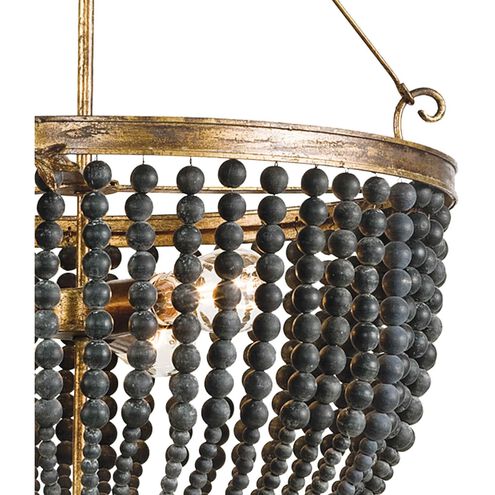 Southern Living Fabian 3 Light 21.5 inch Black Chandelier Ceiling Light