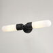 Thalia LED 24.75 inch Matte Black Bathroom Light Wall Light
