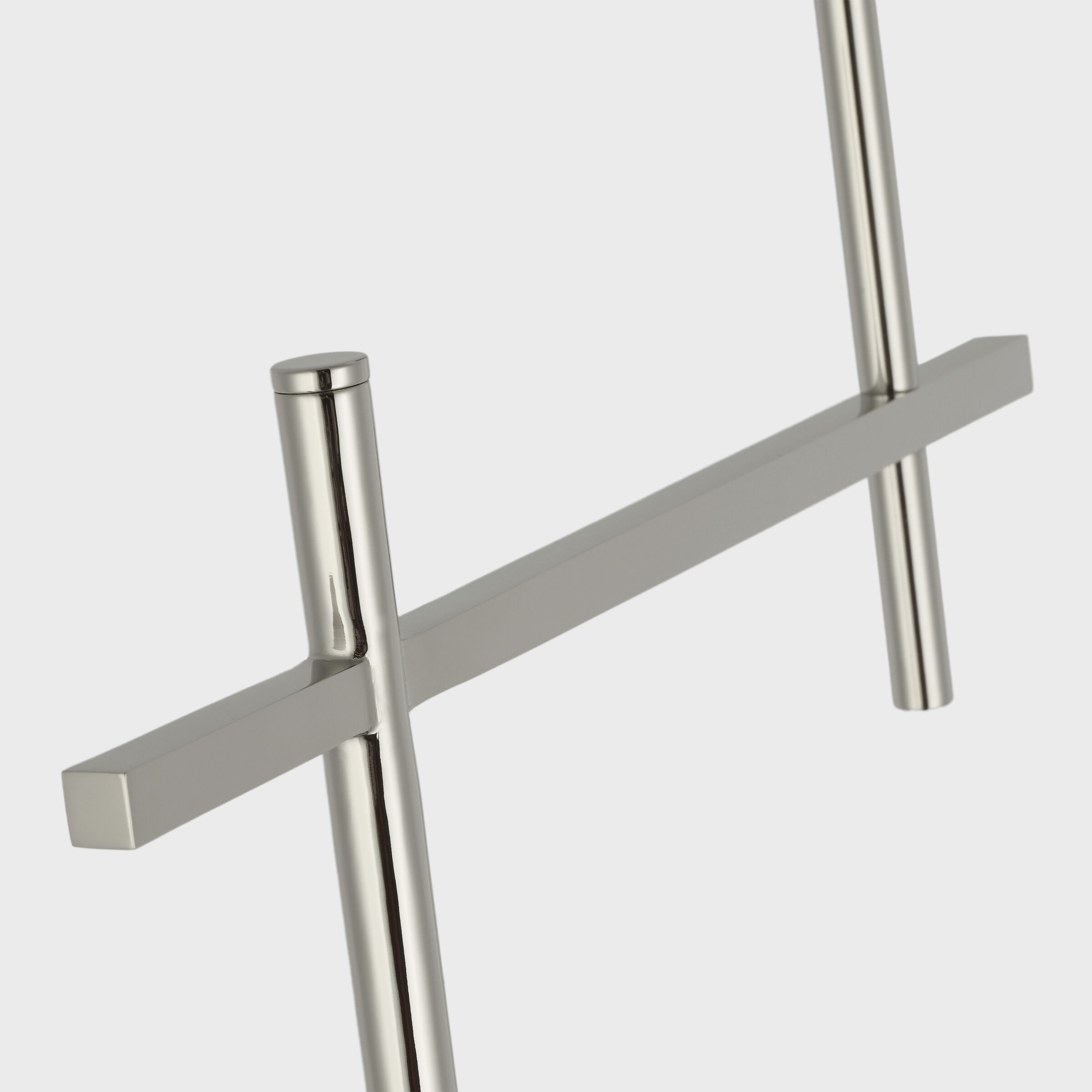 J. Randall Powers Hackney 52.5 inch 2.00 watt Polished Nickel Cordless Bridge Arm Floor Lamp Portable Light