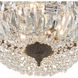 Waltham 3 Light 12 inch English Bronze Flush Ceiling Light in Clear Italian
