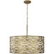 Kato 6 Light 30 inch REF Pendant Ceiling Light in Havana Gold
