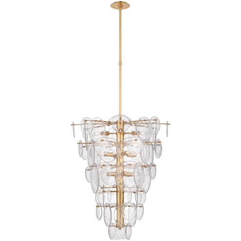 AERIN Loire 12 Light 29.25 inch Gild Cascading Chandelier Ceiling Light