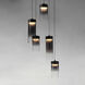 Highball LED 16.5 inch Gunmetal Multi-Light Pendant Ceiling Light