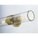 Crosby 2 Light 5 inch Satin Brass Wall Sconce Wall Light