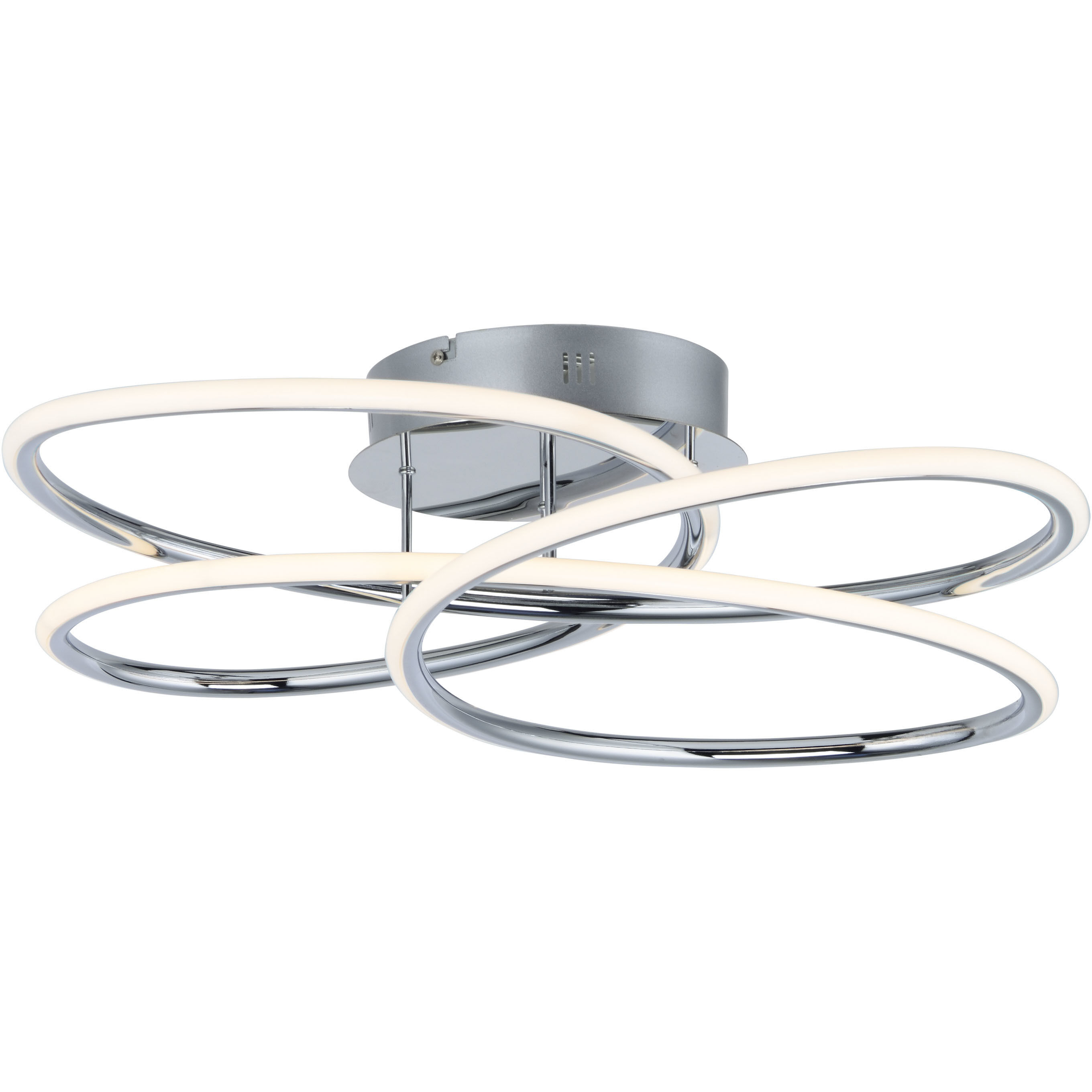 Coaster LED 20.25 inch Polished Chrome Flush Mount Ceiling Light