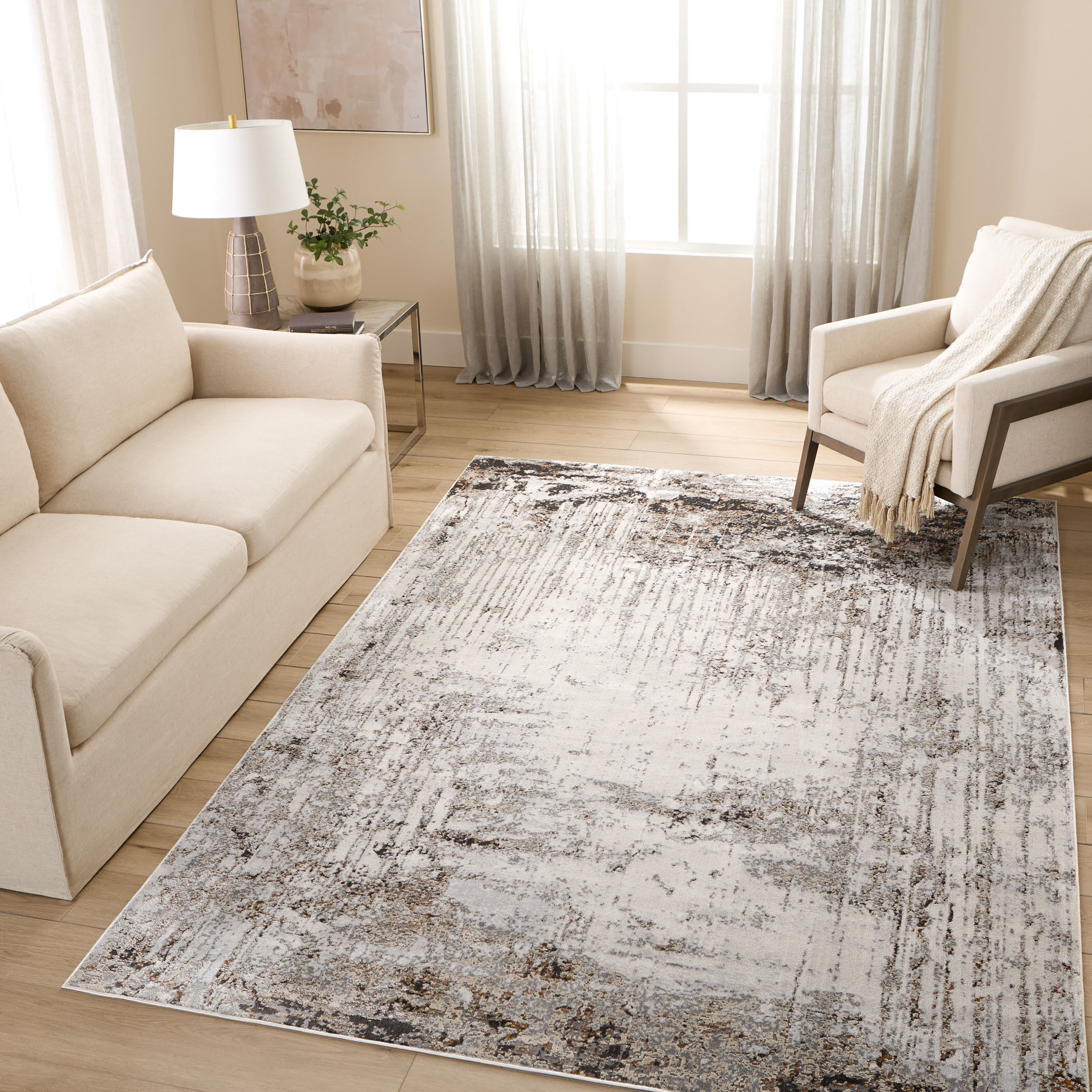 Hadim 158 X 118 inch Black/Grey Rug in 10 x 13