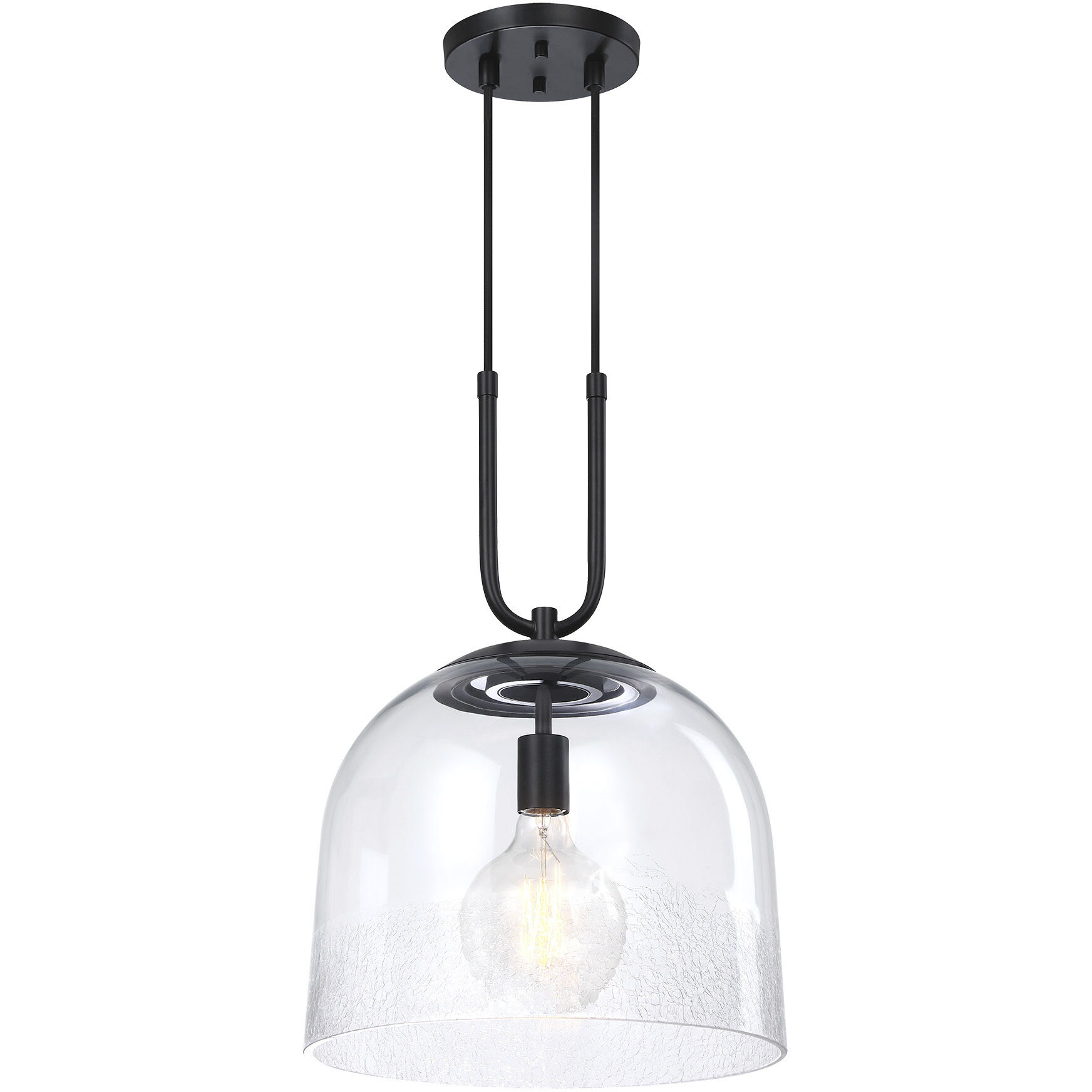 Astra LED 14 inch Matte Black Down Pendant Ceiling Light