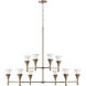 Nola 10 Light 48 inch Mystic Luster Chandelier Ceiling Light