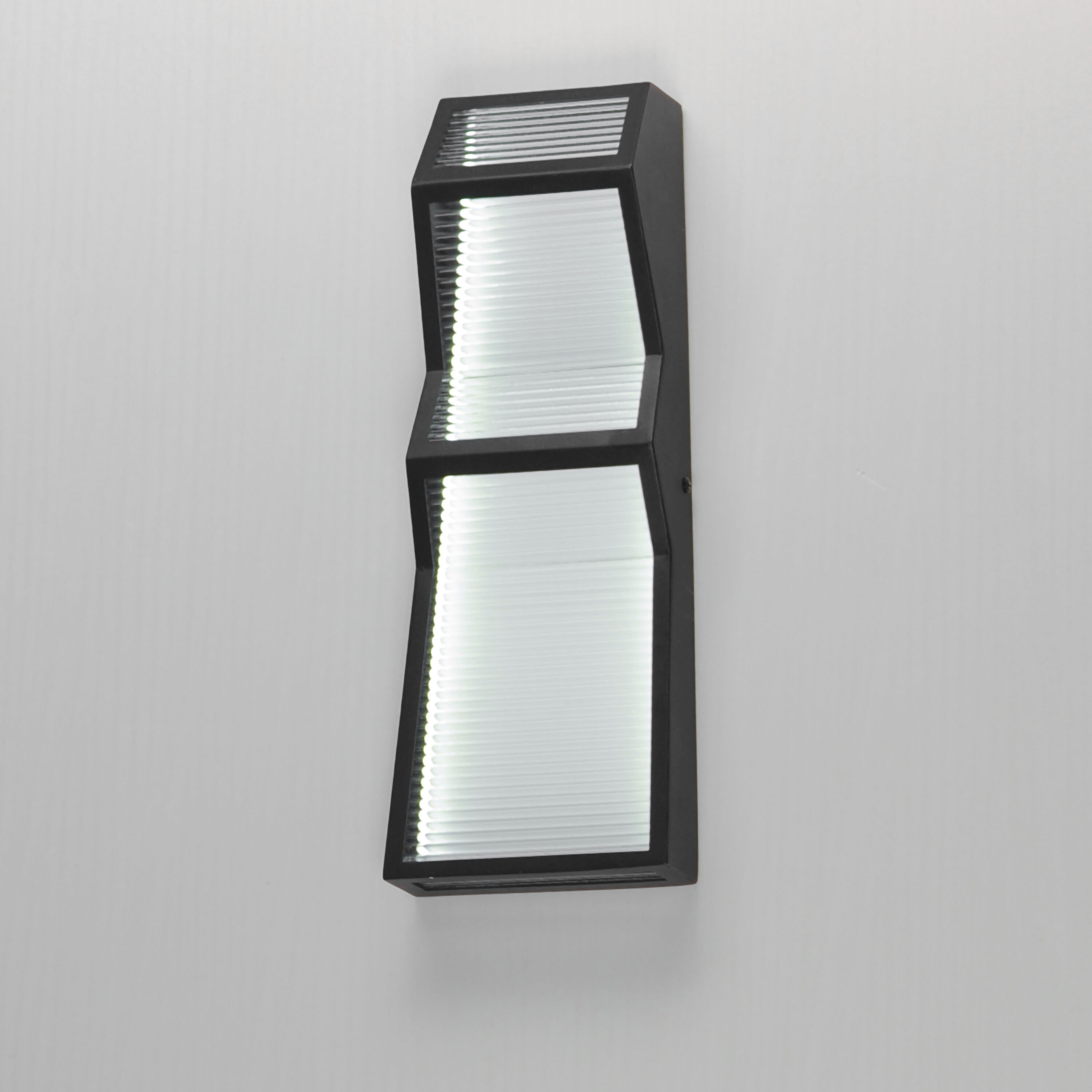 Totem LED 16 inch Black Outdoor Wall Sconce