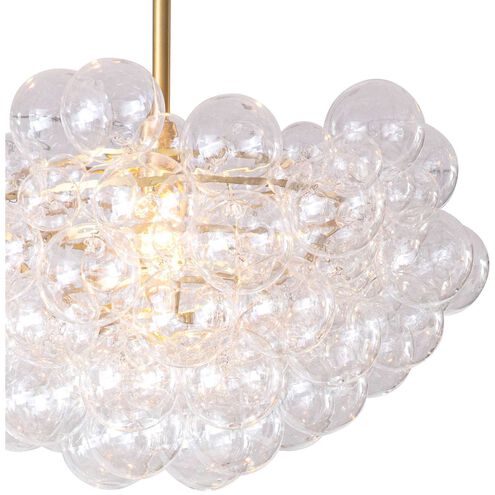 Bubbles 1 Light 27.5 inch Natural Brass Chandelier Ceiling Light
