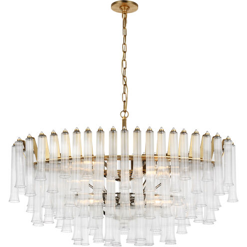 Julie Neill Lorelei LED 20.25 inch Gild Oval Chandelier Ceiling Light, Large