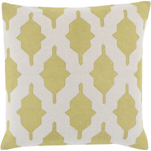 Salma 20 X 20 inch Light Olive/Beige Accent Pillow