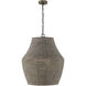 Morada 1 Light 23.5 inch Aegean Grey and Dark Brass Pendant Ceiling Light
