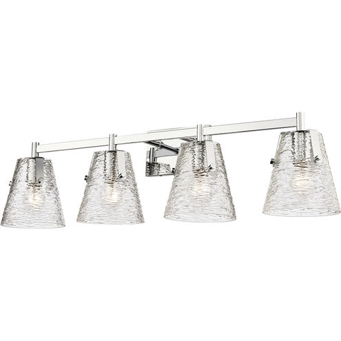 Analia 4 Light 36 inch Chrome Vanity Wall Light