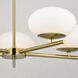Sloane LED 27 inch Satin Brass Chandelier Ceiling Light