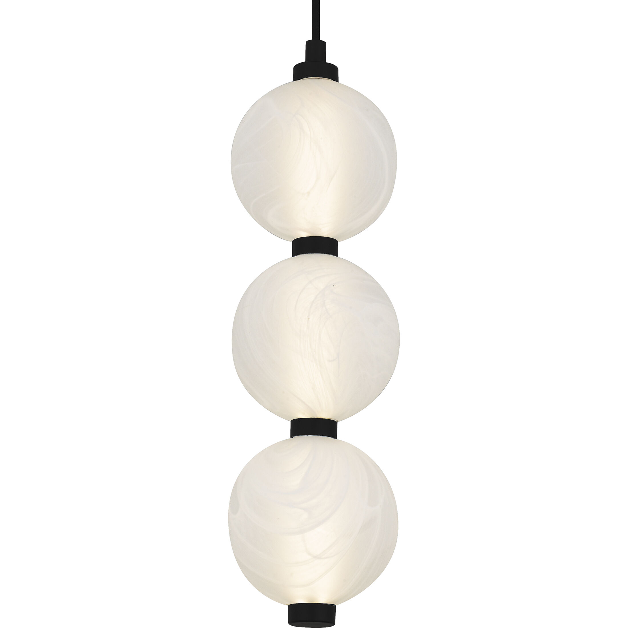 Clarendon LED 5.25 inch Matte Black Mini Pendant Ceiling Light, Small