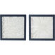 Anita Ivory and Indigo Wall Décor, Set of 2