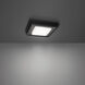 Grandstand LED 14 inch Basalt Stone and Black Flush Mount Ceiling Light