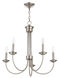 Estate 5 Light 25 inch Brushed Nickel Chandelier Ceiling Light