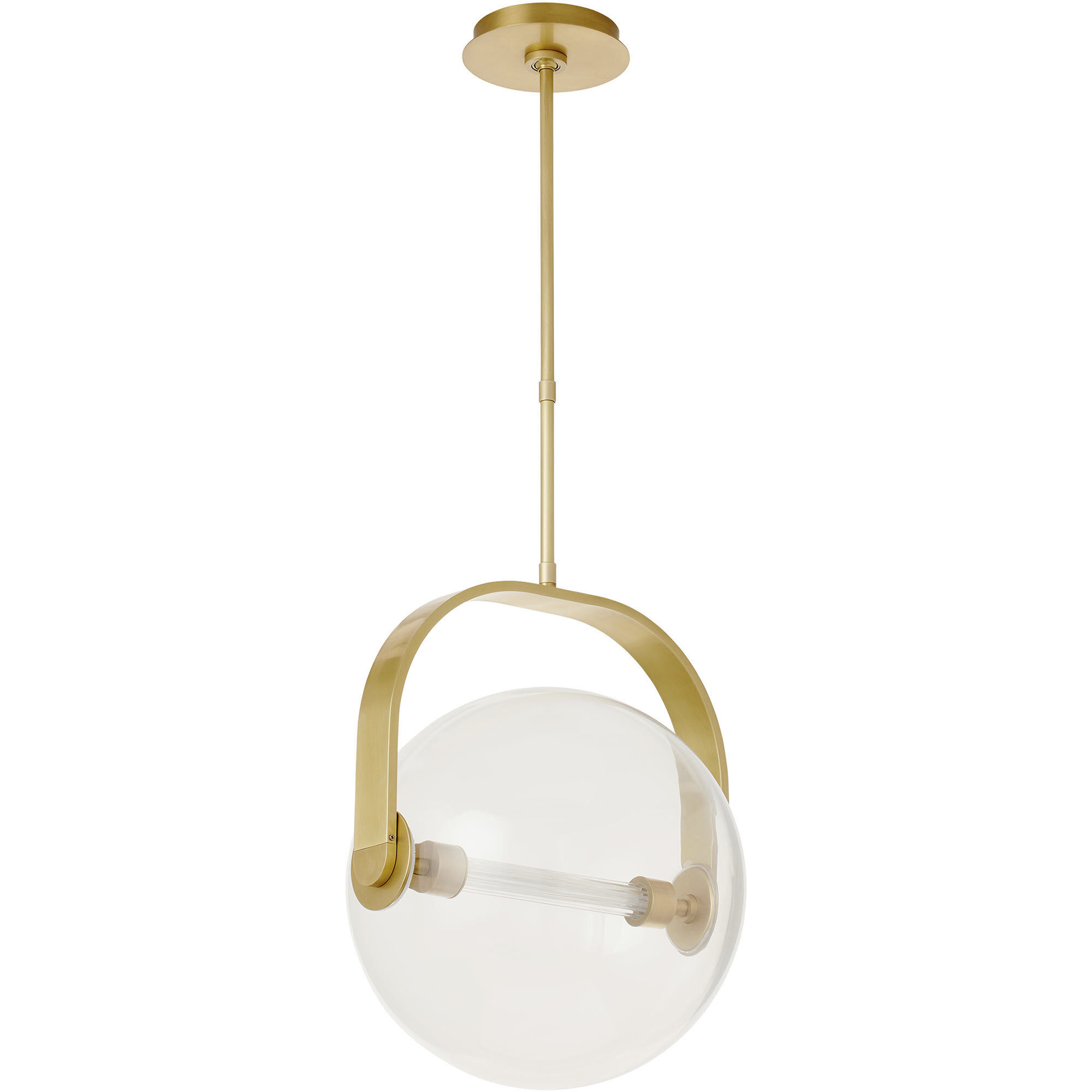 Sean Lavin Fues Line-Voltage Pendant Ceiling Light in Clear Glass