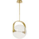 Sean Lavin Fues Line-Voltage Pendant Ceiling Light in Clear Glass