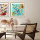 Florals Collection Blue Framed Art