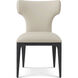 Repose Charcoal Oak Dining Side Chair, Wooden, Upholstered