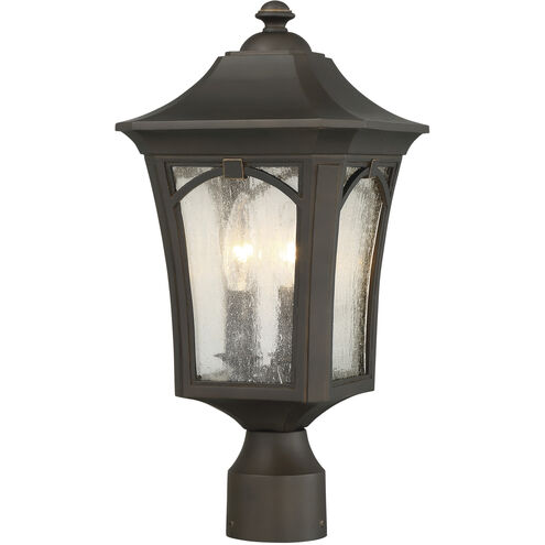 Solida 3 Light 18 inch Oil Rubbed Bronze/Gold Outdoor Post, Great Outdoors