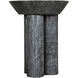 Nox 22 X 18 inch Black Marble Side Table
