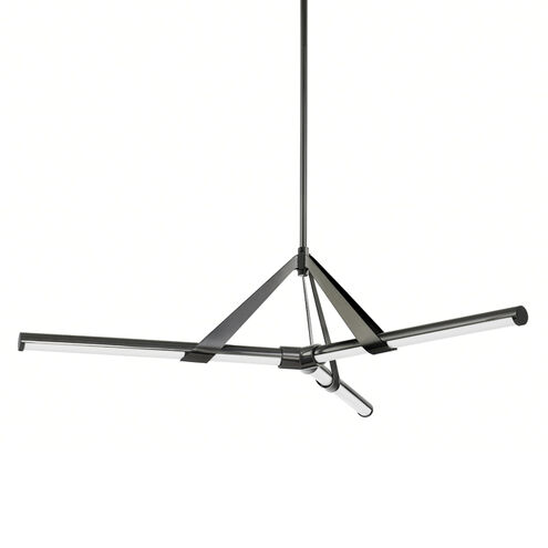 Jonas LED 46 inch Black Nickel Chandelier Ceiling Light