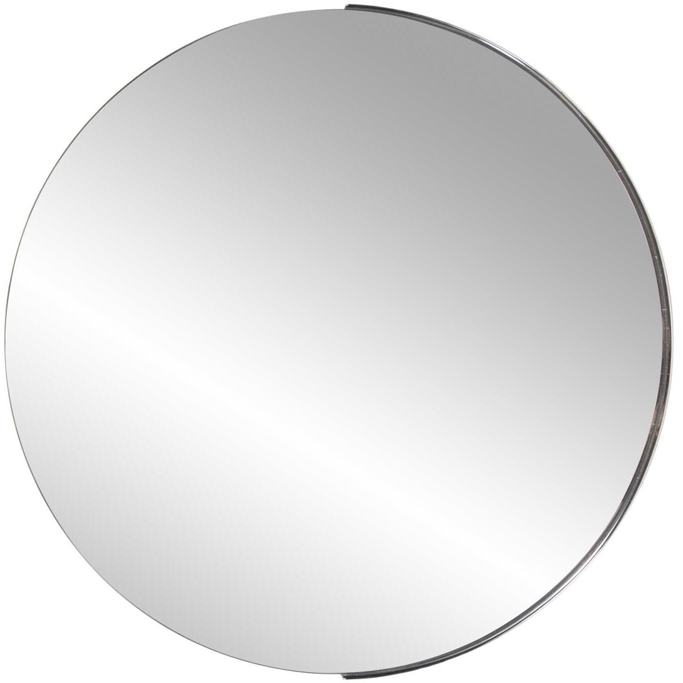Dante 30 X 30 inch Polished Silver Wall Mirror