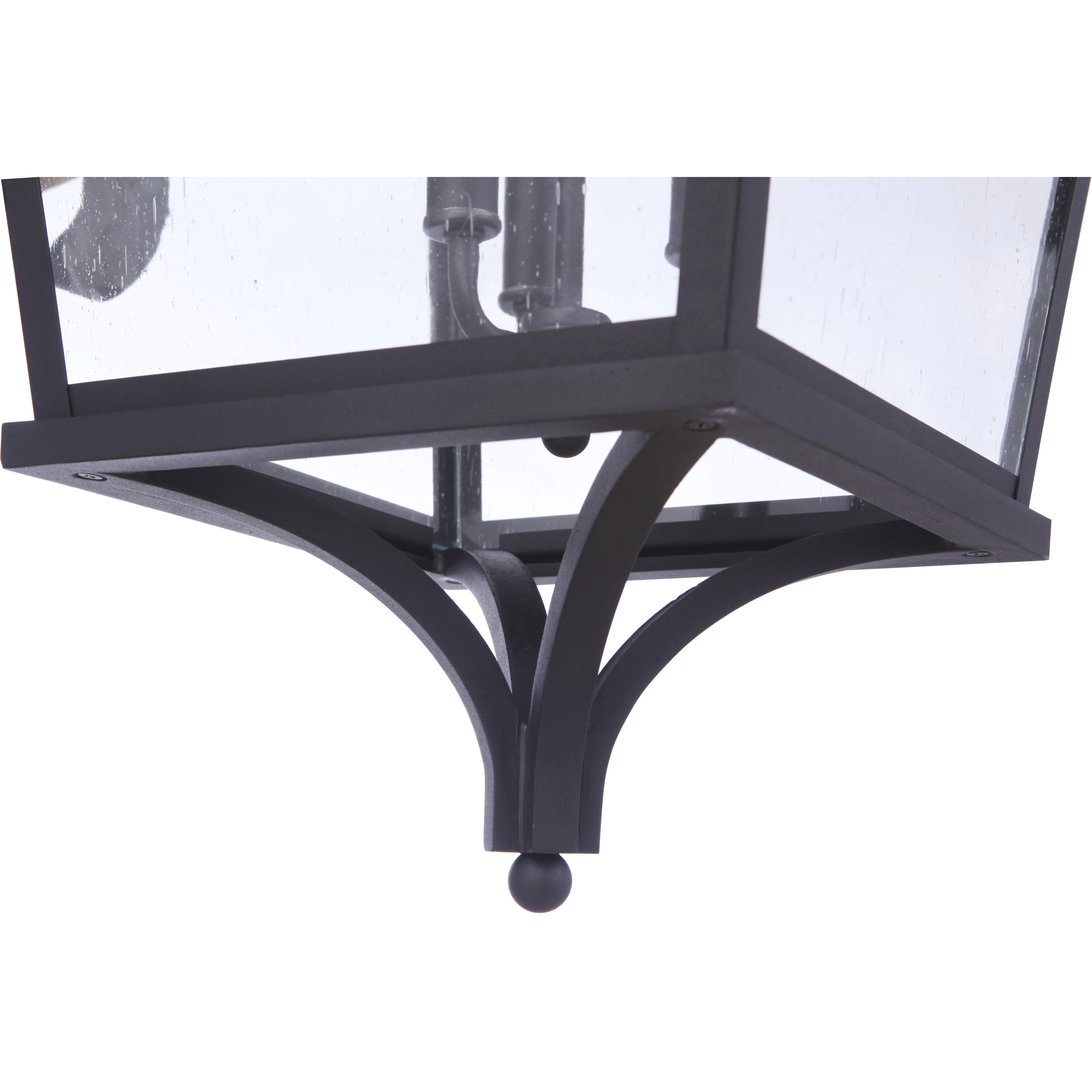 Tillman 3 Light 30.5 inch Textured Black Outdoor Wall Lantern