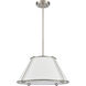 Regalia 1 Light 18 inch Satin Nickel Pendant Ceiling Light