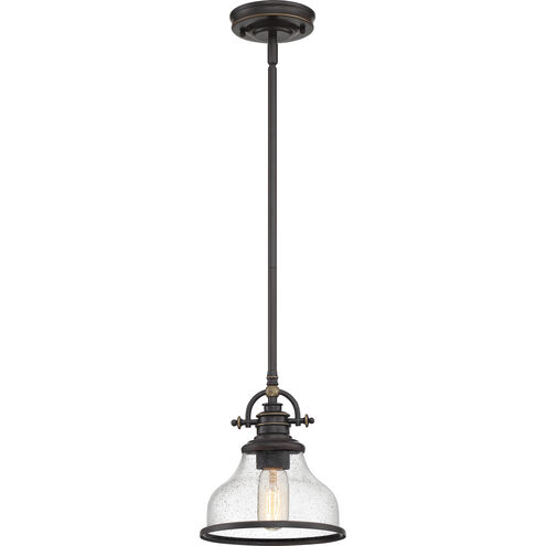 Grant 1 Light 8 inch Palladian Bronze Mini Pendant Ceiling Light
