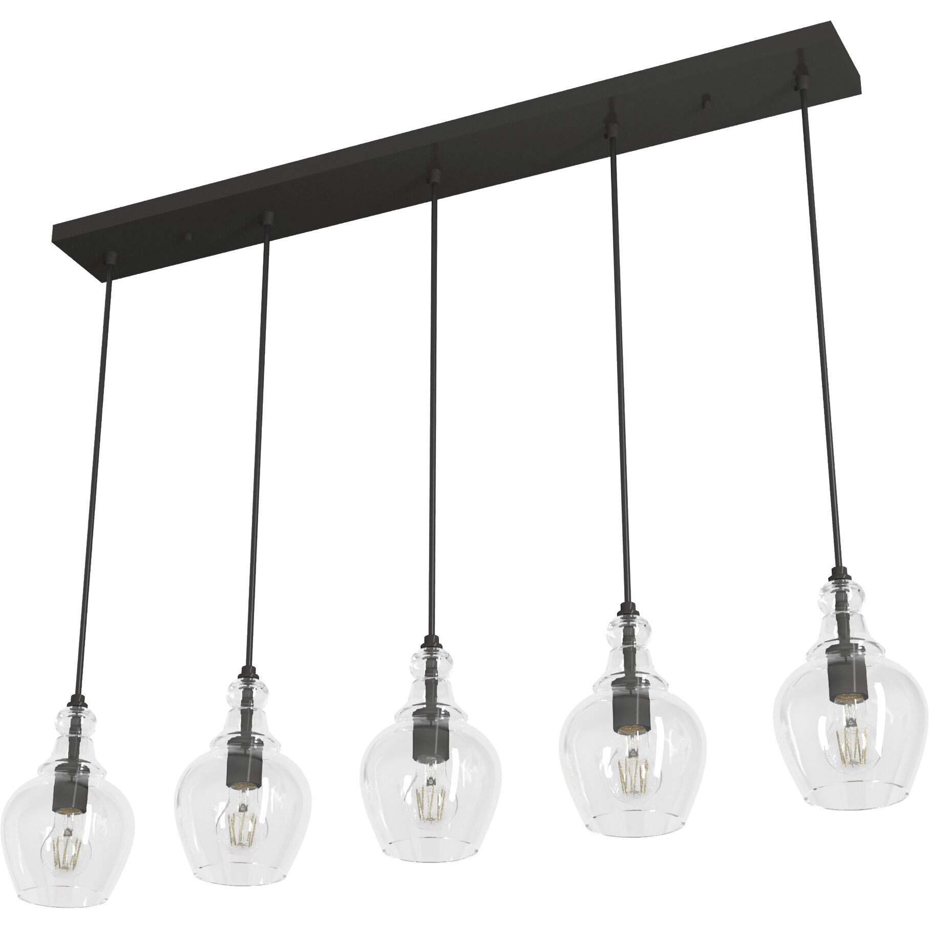 Maple Park 42 inch Linear Cluster Pendant Ceiling Light