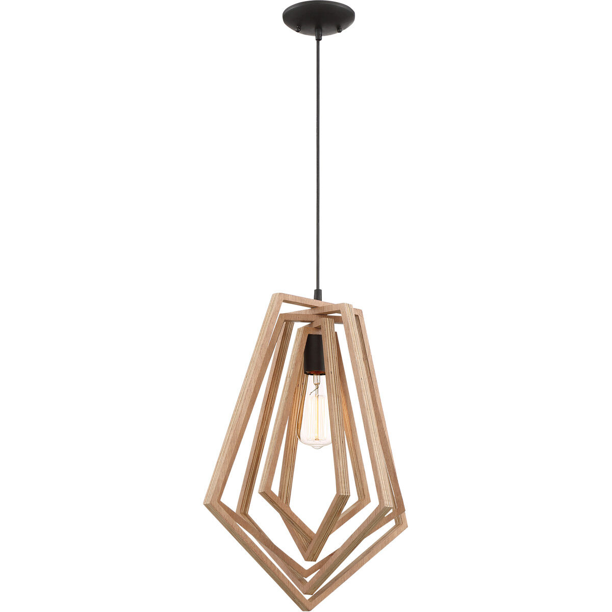 Gem 1 Light 15 inch Espresso Pendant Ceiling Light
