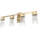 Gatz 4 Light 31.5 inch Alturas Gold Vanity Light Wall Light